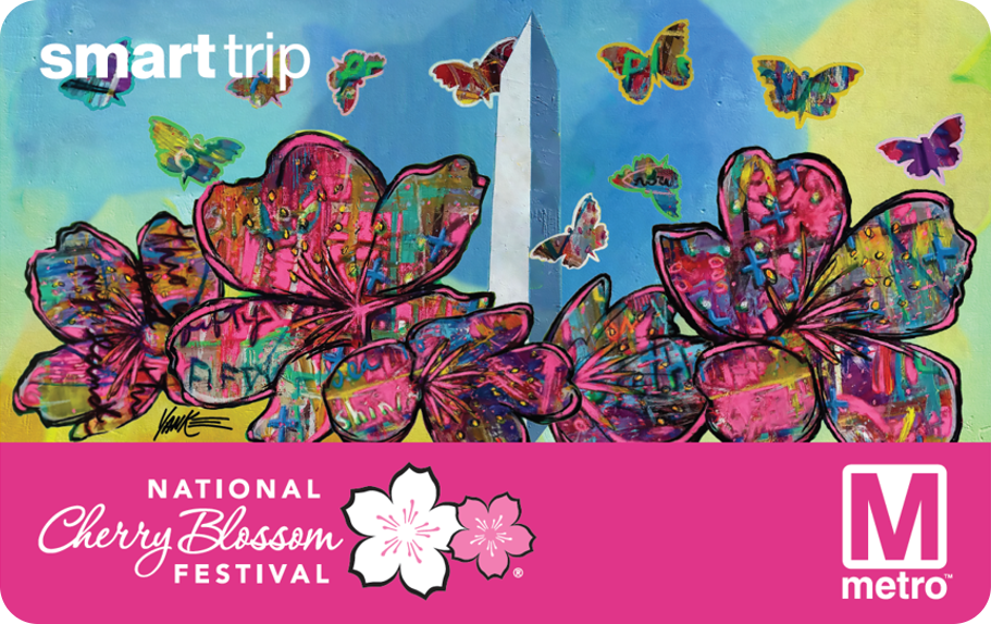Limited edition cherry blossom SmarTrip card. WMATA/Handout